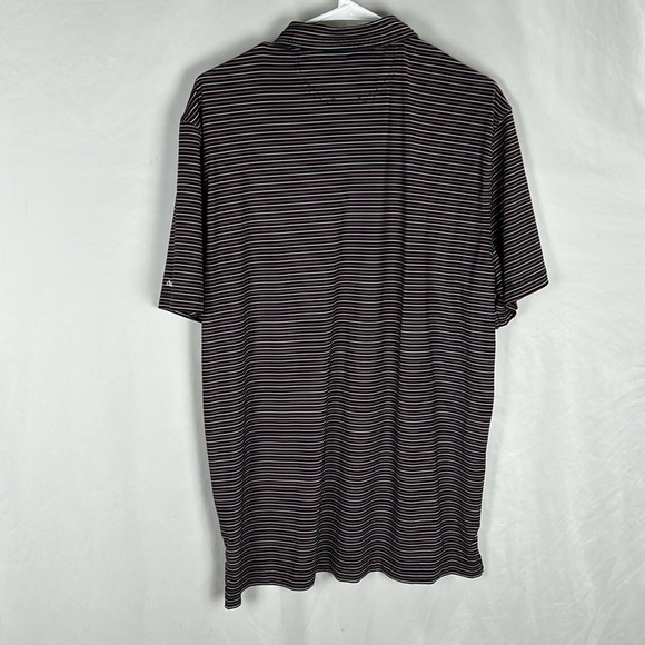 Chubbies Black Pink Striped Flamingo Suh Dude Performance Golf Polo Shirt Large - Picture 6 of 8